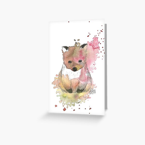 Wombat - watercolor Greeting Card