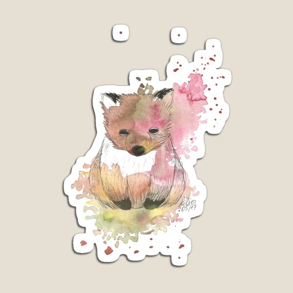 Wombat - Aquarell Magnet