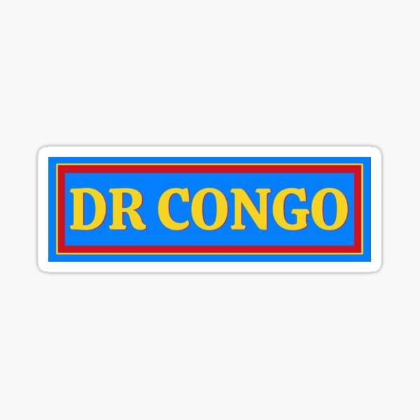 “DR Congo Colours Plate” Sticker for Sale by FedSherDesign | Redbubble