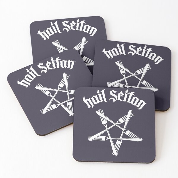 Item preview, Funny Men Hail Seitan Go vegan No.1.2 white designed and sold by IlseWestphal.