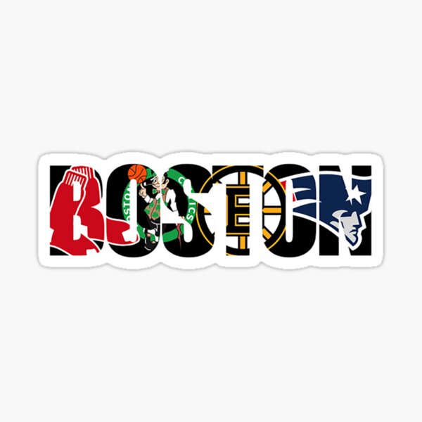 BOSTON Fan Sport Flag Logo 4x4 Sticker Decal Vinyl Bruins Patriots Celtics  Red Sox : : Sports & Outdoors