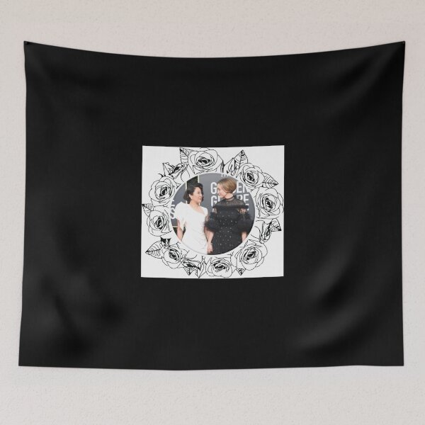Item preview, Sandra Oh And Jodie Comer Rose Wreath Print Pullover Hoodie designed and sold by donniejeanjr6.