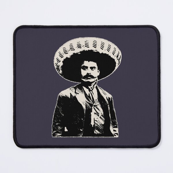 Item preview, Gift For Men Emiliano Zapata bichrome black  creme-white designed and sold by IlseWestphal.