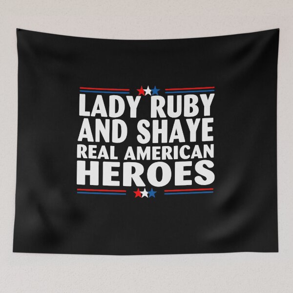 Item preview, Lady Ruby And Shaye Real American Heroes US Flag designed and sold by adolfonewell04.