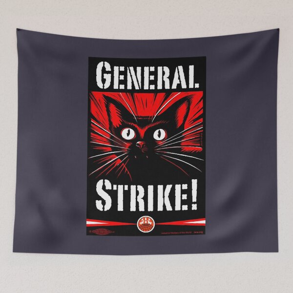 Item preview, Gifts For Men IWW General Strike Sabocat designed and sold by IlseWestphal.