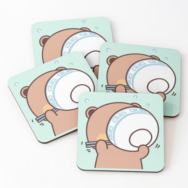 Item preview, Cute Dudu Is Enjoy Meals With Bubu designed and sold by gingersweet.