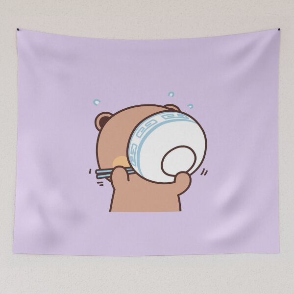Item preview, Cute Dudu Is Enjoy Meals With Bubu designed and sold by gingersweet.