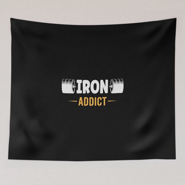 Item preview, Fitness Motivation Iron Addict Pullover Hoodie designed and sold by ayeshadanaqws.