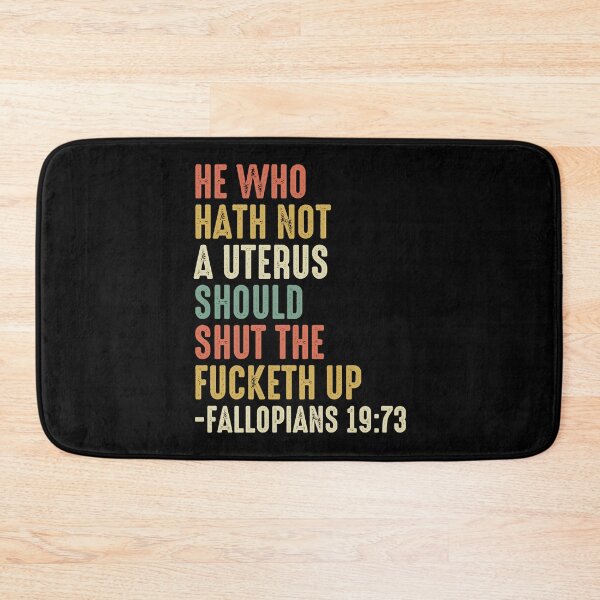 Item preview, He Who Hath No Uterus Should Stfu Pro Choice Retro Essential  designed and sold by chaibolkav.