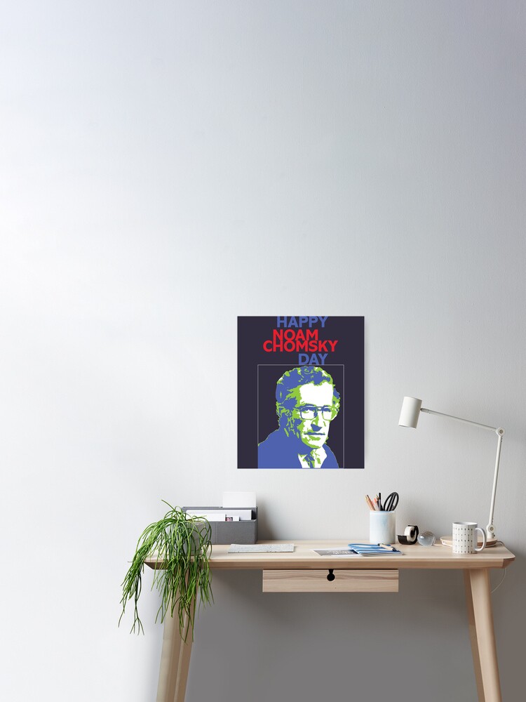 Póster «Gran Modelo Feliz Día de Noam Chomsky» de IlseWestphal | Redbubble