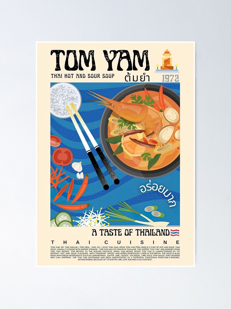 Tom Yam Thai Food Poster for Sale by smerjonho