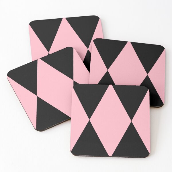 Item preview, Black & Pink Harlequin Diamonds designed and sold by CocoBunny96.