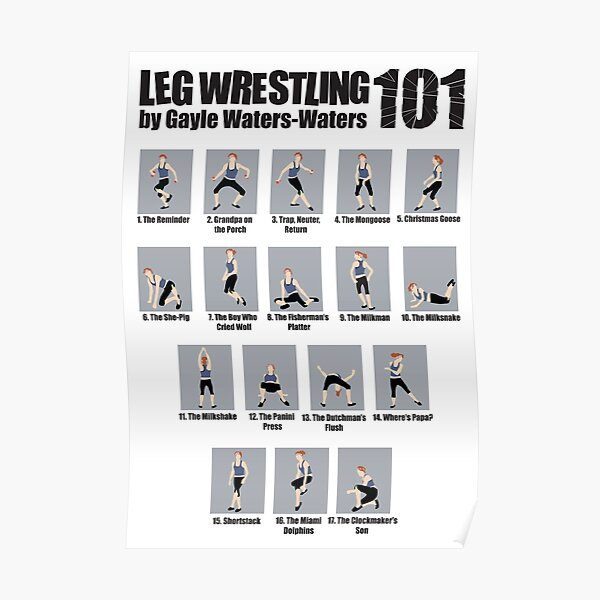 Steps to Leg Wrestling Success Poster