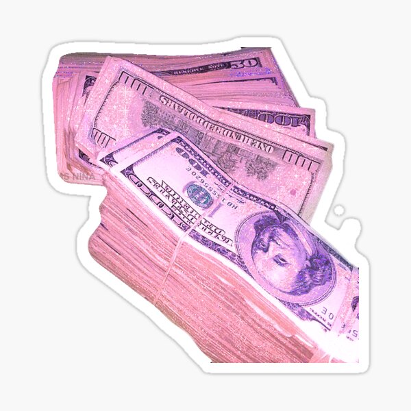 Glitter money Sticker