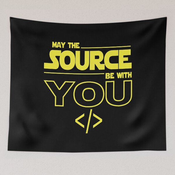 Item preview, May The Source Be With You Funny Coder designed and sold by JuxNdx.