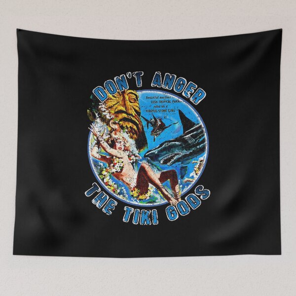 Item preview, Vintage Don_t Anger The Tiki Gods of Shark Reef  designed and sold by Zarelsno400.