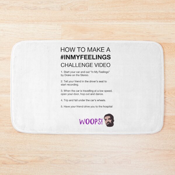 Item preview, inmyfeelings challenge instructions   designed and sold by KilowatSydney.