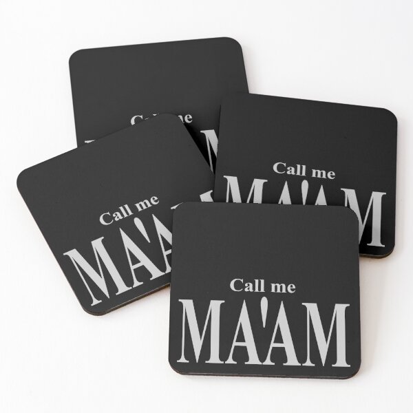 Item preview, Call me Ma'am (light grey version) designed and sold by AbsolutelyMango.