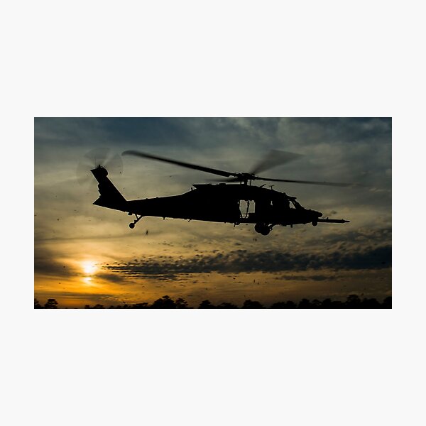 Item preview, A U.S. Army UH-60 Black Hawk leaves the drop zone. designed and sold by StocktrekImages.