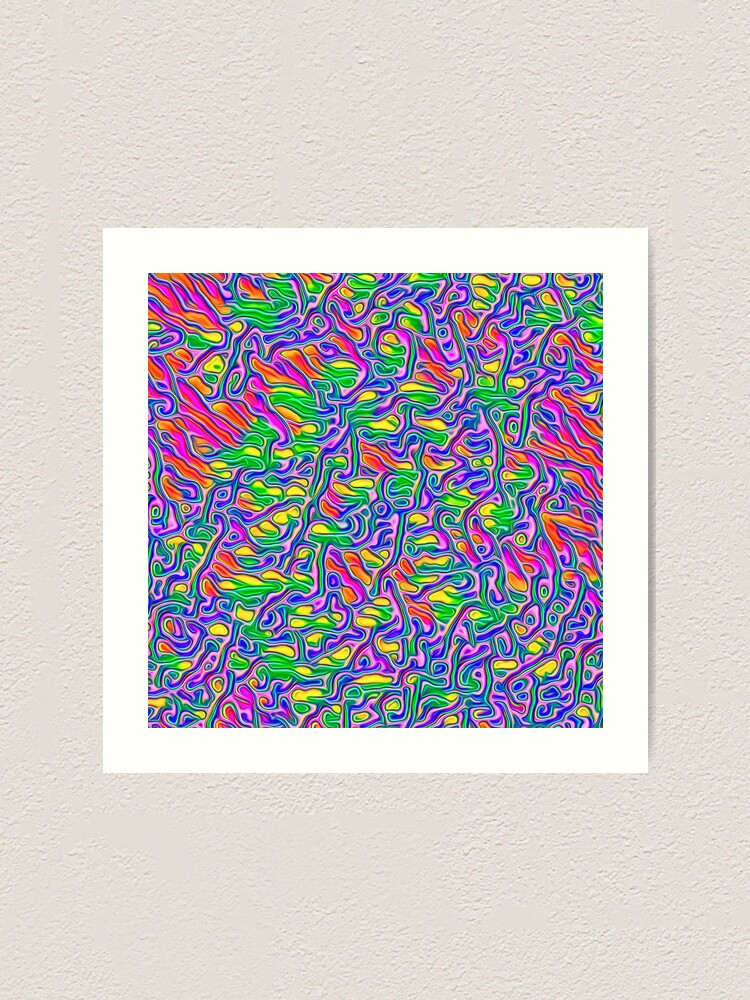 Alternate view of Abstract flowers Art Print