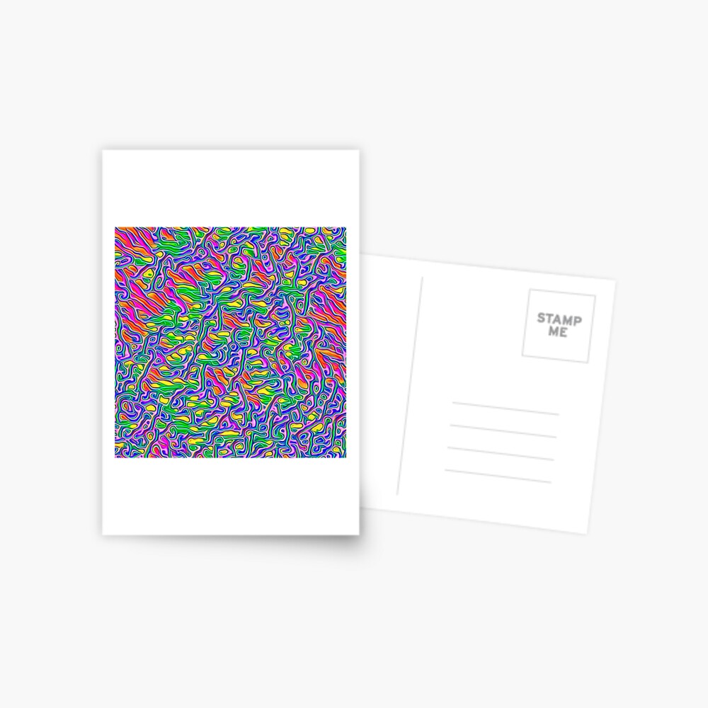 Abstract flowers Postcard