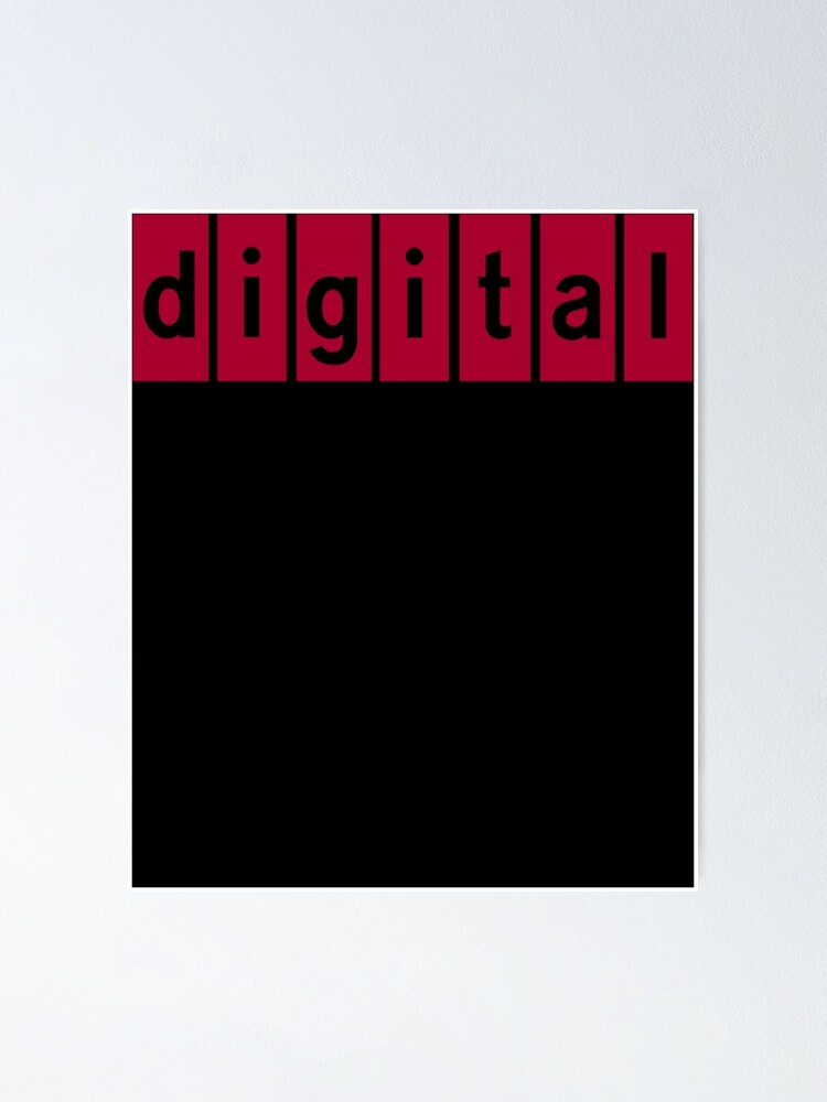 Digital Equipment Corporation Logo Poster For Sale By Poppyfairburn