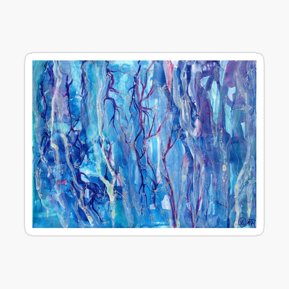 abstract ink painting "Zuckerwald" iPhone Case