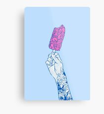 Brain ice cream! mmmmm Metal Print
