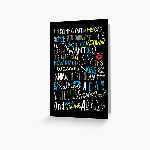mr. brightside the KILLERS Greeting Card