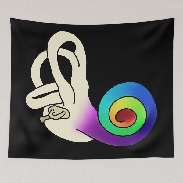 Item preview, Rainbow Cochlea designed and sold by AriaSaysHello.