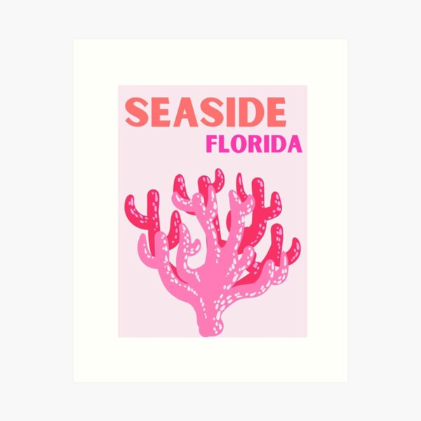 Aperçu de l'œuvre Imprimé bord de mer Floride preppy créée et vendue par jaecastellano.