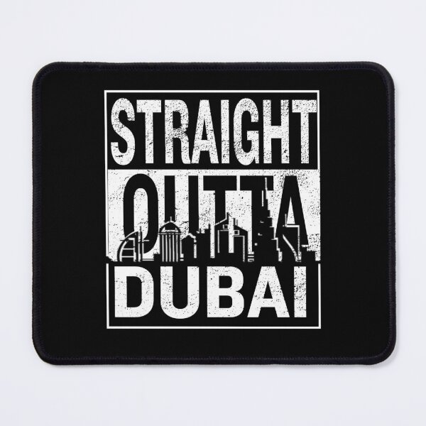 Item preview, Straight Outta Dubai with Dubai City Skyline designed and sold by InPrintedWord.