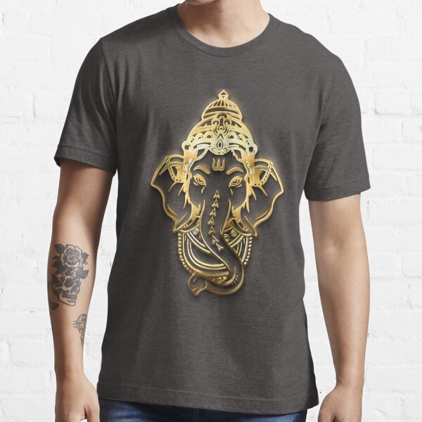  golden head t-shirt | lord ganesha painting  Essential T-Shirt