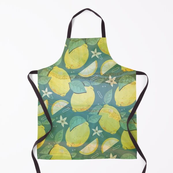 Item preview, green and yellow summer lemon pattern designed and sold by Beeroclock.