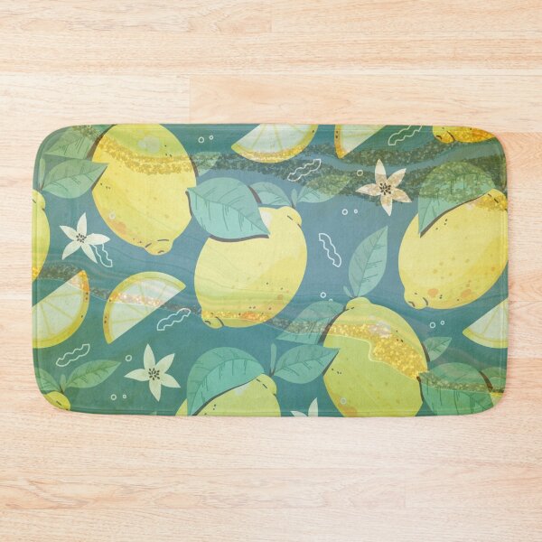 Item preview, green and yellow summer lemon pattern designed and sold by Beeroclock.