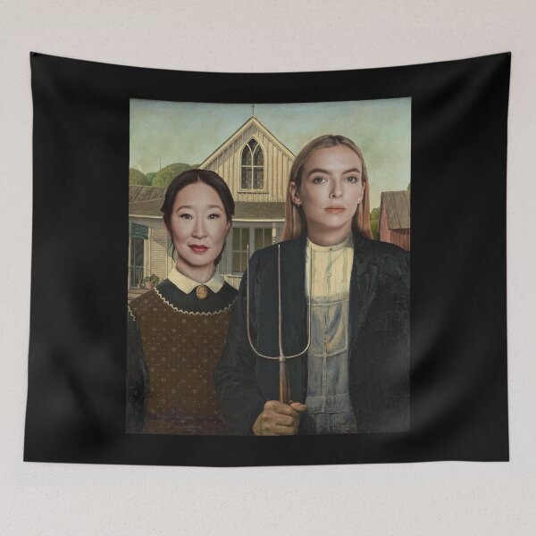 Item preview, Villanelle and Eve American Gothic Killing Eve Classic T-Shirt designed and sold by KaylenOlson33.