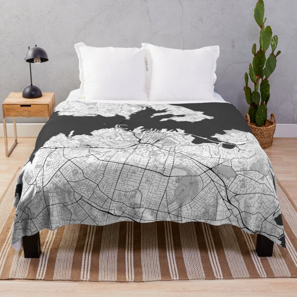 Item preview, Auckland Map Gray designed and sold by HubertRoguski.