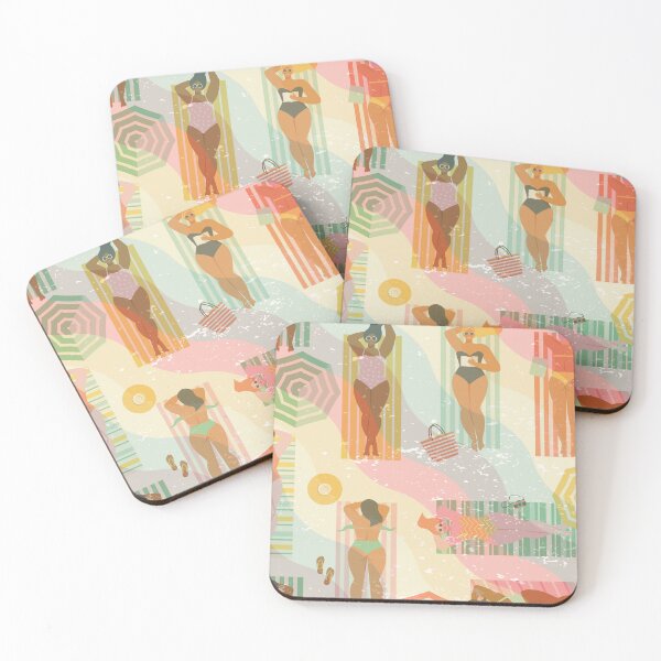 Item preview, summe beach vintage tanning women  designed and sold by Beeroclock.