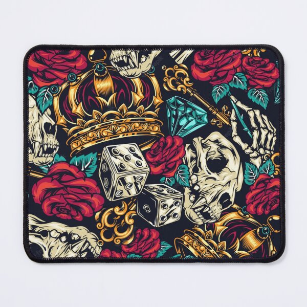 Item preview, Skull Skeleton Dice Crown Rose  designed and sold by Comfy Creations.