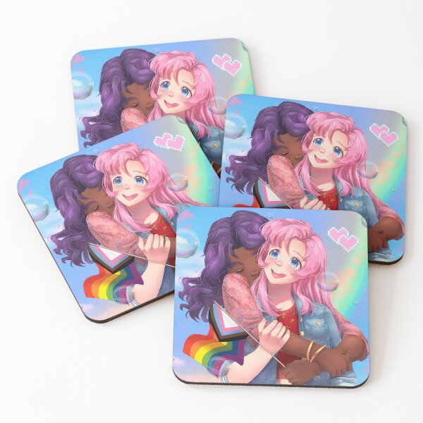 Item preview, Utena and Anthy Pride (with bg) designed and sold by Rikkarolls.