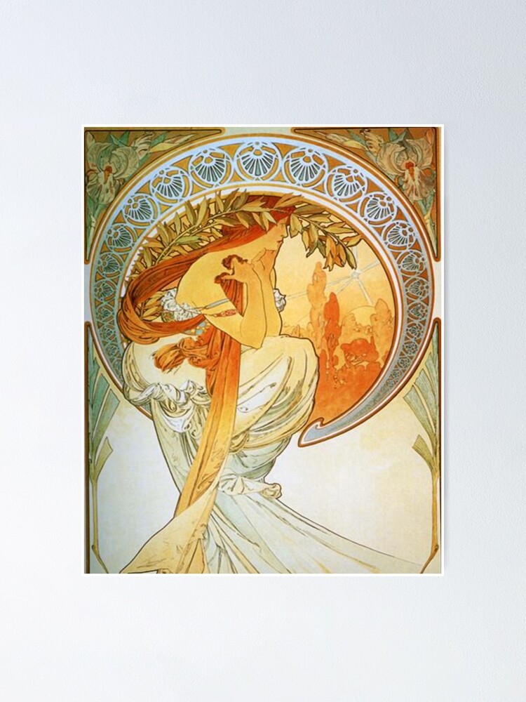 70 Alphonse Mucha ART PAINTING POSTER IMAGES ON CD ROM