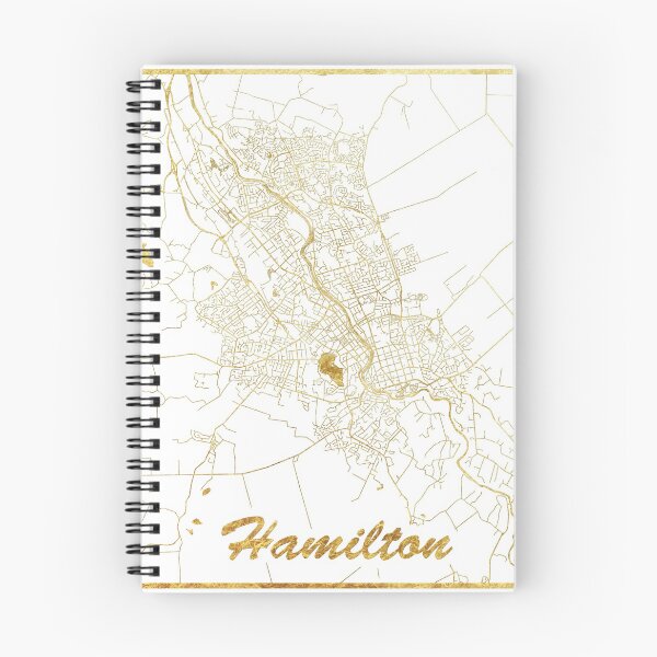 Item preview, Hamilton Map Gold designed and sold by HubertRoguski.