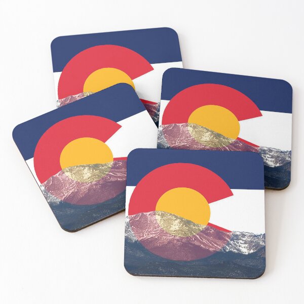 Item preview, Pikes Peak Colorado Flag designed and sold by Emily Lankford.