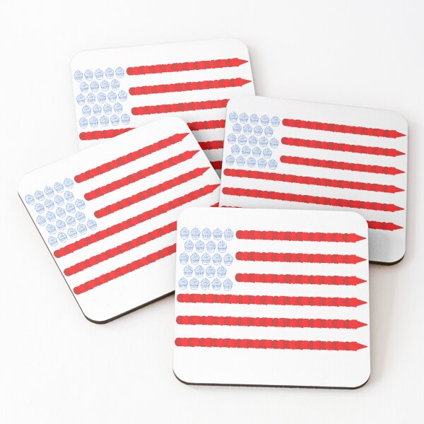 Item preview, Sweet Patriotic Cupcake & Ice Cream American Flag designed and sold by MochaMeli.