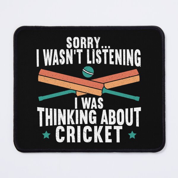 Item preview, I Was Thinking About Cricket Cricketer Sport Ball Classic T-Shirt designed and sold by felyn3gloria.