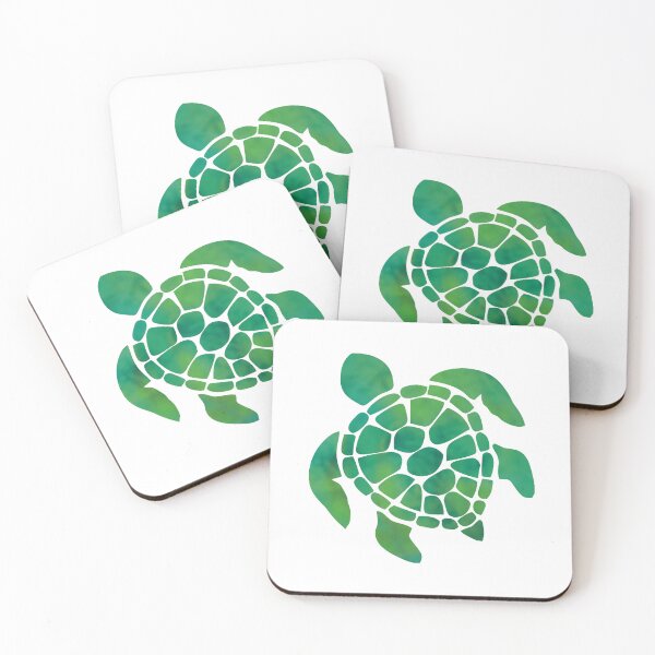 Item preview, Green Tropical Turtle designed and sold by mynameisliana.