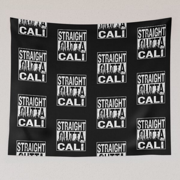 Item preview, Straight Outta Cali with California City Skyline designed and sold by InPrintedWord.