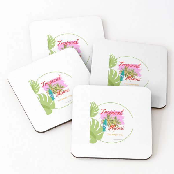 Item preview, Tropical 2 palms Miami slogan designed and sold by PalomaHealing24.