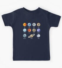 Planets of The Solar System Kids Tee