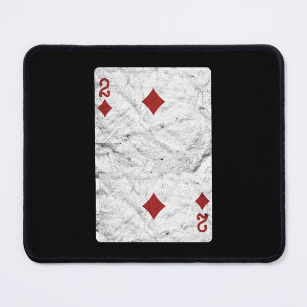 Item preview, Playing Cards 2 of Diamonds (distressed design) designed and sold by siggyspatsky.